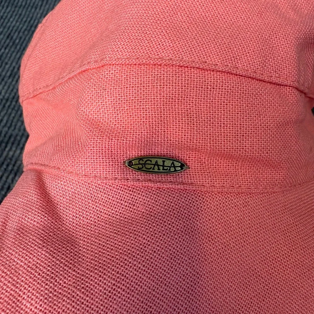 Scala Collezione Coral Wide Brim Sun Hat 100% Cotton Packable Adjustable OS